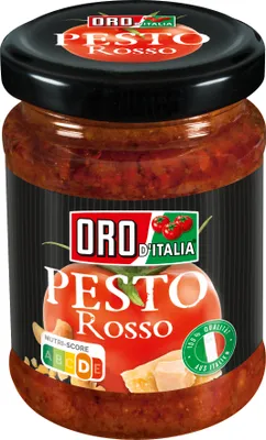 Produktbild von Oro d'Italia Pesto rosso fuer Nudelgerichte und Marinaden im Glas 135g