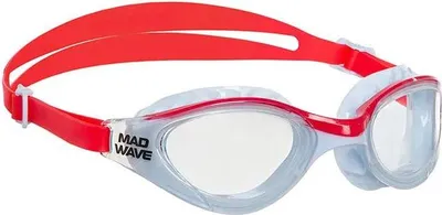 Image de Madwave Hydro Flex Lunettes de natation Rouge Hommes,Femmes Rouge One Size
