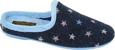 Produktbild von Sleepers - Damen Pantoffeln "Ellie", Sternmotiv DF2466 (38 EU) (Marineblau)