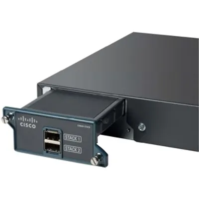 Produktbild von Cisco C2960S-STACK=, Schwarz, 40 Gbit/s, Verkabelt, Cisco, 320 g