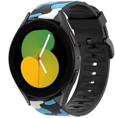 Produktbild von Strap-it Samsung Galaxy Watch 5 - 40mm Camouflage-Armband (Blau)
