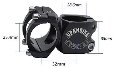 Zdjęcie produktu dla Wspornik rowerowy 25 4 mm górski szosowy aluminium do roweru