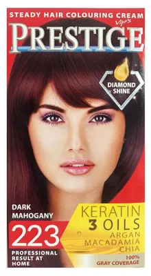 Produktbild von Vips Prestige, permanente Haarfarbe, Farbton 223 Dunkelmahagoni, 115 ml