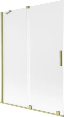 Immagine prodotto di Mexen Velar paratia da bagno scorrevole a 2 ante 130 x 150 cm, brina, oro spazzolato - 896-130-000-31-55