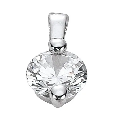 Produktbild von Basic Silber 21.EX650W Damen Anhänger Silber Zirkonia weiß