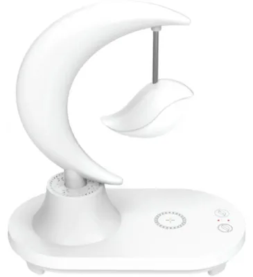 Obrázek produktu pro Verk 12368 Lampička s bluetooth reproduktorem, RGB osvětlením a bezdrátovým nabíjením, velryba