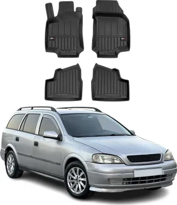 Obrázek produktu pro 1998-2009 Opel Astra G Caravan Podlahové rohože TPE černé 4 ks