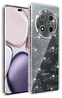 Obrázok produktu pre Techsuit SparkleSkin Series puzdro (trblietavé) pre Honor Magic7 Lite / X9c – priehľadné