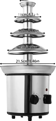 Image de Fontaine à chocolat, capacité 4 niveaux, utilisation simple, argent