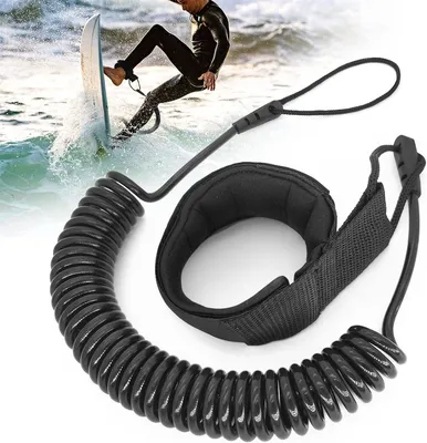 Produktbild von SUP Leash 10ft – SUP Sicherheitsleine – Knöchelleine für SUP Board – 5 mm – SUP Zubehör – Surfboard Leash – Für SUP Boards, Kajak und Surfboard