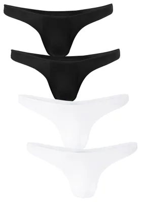 Produktbild von Fabio Farini - 4 Stück Männer Unterhosen - Herren Tanga im sportlich knappen Look