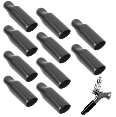 10er Set Bierhahn-Abdeckungen aus PVC für Kegerator