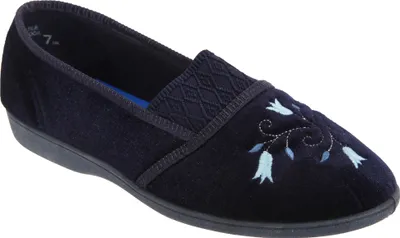 Image de Sleepers Inez Pantoufles pour femmes avec broderie florale DF525 (39 EUR) (Bruyère)