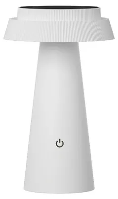 Produktbild von Luxus - Tischleuchte Solar Mambo - Weiß - H23 x Ø14