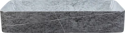 Obrázok produktu pre BELIANI Kúpeľňové umývadlo na dosku sivé keramické granitový efekt 61 x 35 cm obdĺžnikové industriálny štýl