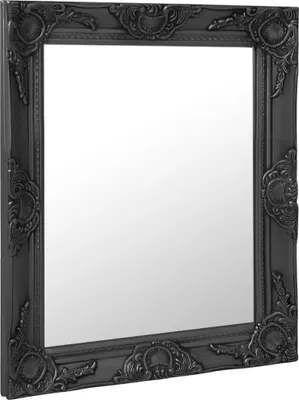 Produktbild von vidaXL Wandspiegel im Barock-Stil 50x60 cm Schwarz