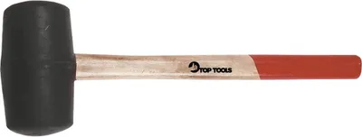 Produktbild von Gummihammer mit Holzgriff, Durchmesser 55 mm, 320 g - T 02A320