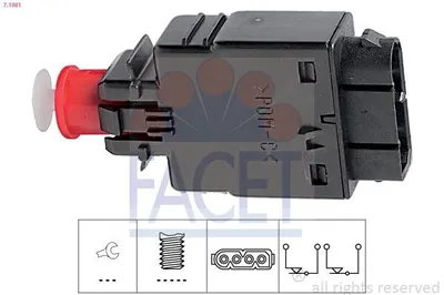 Produktbild von FACET Bremslichtschalter 7.1081 für BMW 5 Limousine (E39) mechanisch