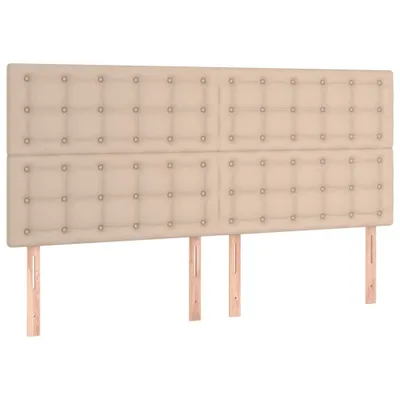 Obrázek produktu pro Čelo postele Cappuccino 200 x 5 x 118/128 cm umělá kůže