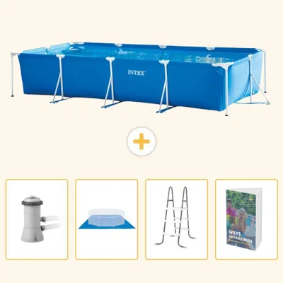 Obrázok produktu pre Obdĺžnikový bazén s rámom – 450 x 220 x 84 cm – 5-dielny – model SCB122