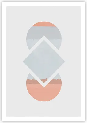 Produktbild von Poster - Poster ohne Rahmen - Stück Geometrisch Diamant - 70x100 cm - Wand Bild - Wanddeko - Wandbilder - Kunstposter - Wandposter - Bilder - Kunstdruck - Wanddekoration - Wandbild - P2XPA70x100-4690