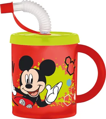 Produktbild von Trinkbecher Mickey 210ml mit Strohhalm