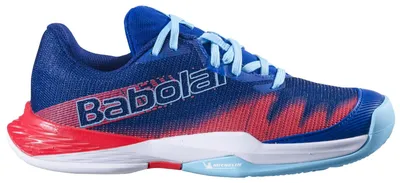 Produktbild von Babolat Jet Premura Junior Padel-Tennis Padelschuhe Sportschuhe blau/rot/weiß 33S23756-4100, Schuhgröße:38 EU