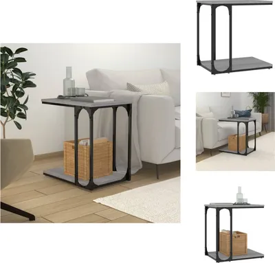 Immagine prodotto di vidaXL Tavolino grigio Sonoma 50x35x52 cm in legno - Tavolini