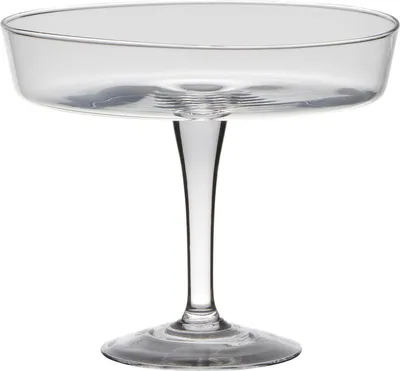 Produktbild von INNA-Glas Deko Schale Glas MICK auf Fuß, klar, 20,5cm, Ø24,5cm - Servierschale