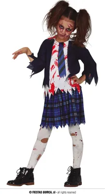 Produktbild von GUIRCA PARTIES Teenager Zombie Halloween Kostüm für Kinder von 10 - 12 Jahren GUIRCA