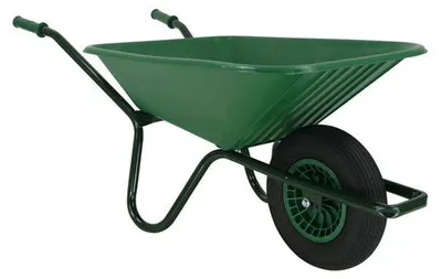 Productafbeelding van Fort Tuinkruiwagen 515-90 met kunststof bak 90 liter en 2Ply wiel Groen