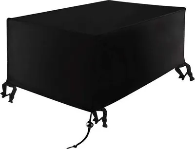 Produktbild von Famanu Schutzhülle Gartenmöbel - Wasserdichtes Abdeckmaterial - Schwarz - 420D Oxford - 213 x 132 x 74 cm