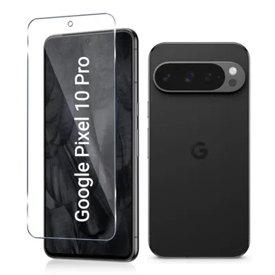 Produktbild von CLM-Tech 3er Set Schutzfolie kompatibel mit Google Pixel 10 / 10 Pro Panzerfolie Panzerglas Crystal Clear Displayschutz 9H Glas  - Schutzfolie kristallklar 3X Stück