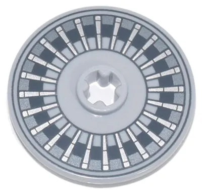 Obrázok produktu pre LEGO sivý (Hellgrau) disk Technic 3 x 3 (2723pb095) –