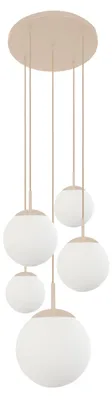Immagine prodotto di Steinhauer - lampada a sospensione - Bollique - color crema - vetro - Ø 60 cm - E27 - 2730CR