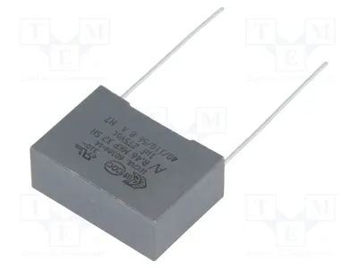 Obrázek produktu pro 1x Kondenzátor: 20 %, 1 µF, rozměry 22,5 mm x 26,5 mm x 10 mm x 18,5 mm, typ R46KN410040P0M, kondenzátory X2
