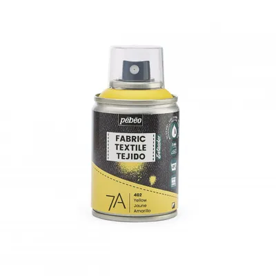 Image de Pebeo 7A peinture textile aérosol à base d'eau, 100 ml, jaune