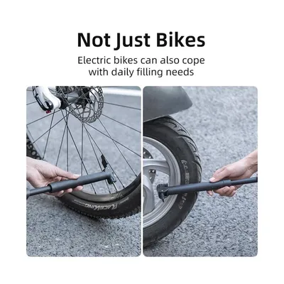 Produktbild von Kleine praktische Fahrradpumpe Schwarz - 42520001001 - 5,5 Bar