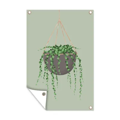Obrázek produktu pro MuchoWow® Zahradní plakáty - Závěs na rostliny - Závěsná rostlina - Rostliny - 60x40 cm - Zahradní dekorace