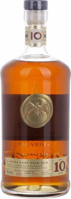 Obrázek produktu pro Bacardi 10 let Gran Reserva Diez Extra Rare Gold Rum 40 %  1,00 l.
