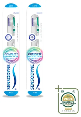Obrázok produktu pre 2 ks zubnej kefky Sensodyne Complete Protection Soft – balenie