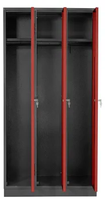Produktbild von "STORAX" Spind 1775x890x500mm 3-türig RAL7016/3000