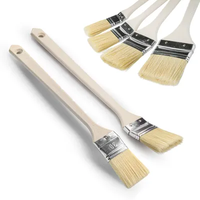 Produktbild von Heizkörperpinsel | Ecken Pinsel | Langer Holz-Griff | Breite: 36 mm