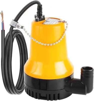 Immagine prodotto di Pompa sommersa da 12 V - 60 W - 3600 l/h - Cavo da 1,3 m - Giallo/Nero