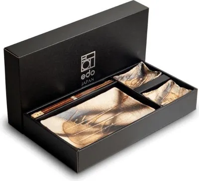 Produktbild von Edo Japan | Sushi Set Matte - 6 Teile - 22 X 14 Cm - Mikrowellengeeignet - Spülmaschinenfest