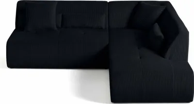 Produktbild von Lisa Design Onyx - 5-Sitzer Modulares Ecksofa rechts - Cord , Schwarz