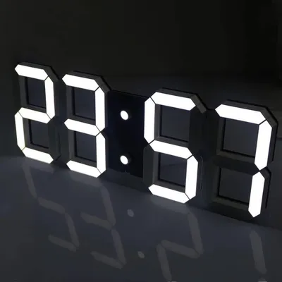 LED-Wand- und Tischwecker, digital, dimmbar, Schlummerfunktion