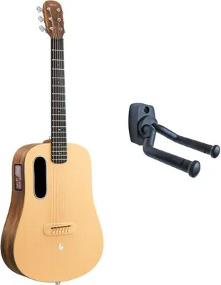 Produktbild von Lava Music Gitarre ME4 Spruce 36 Zoll Woodgrain Brown mit Wandhalter