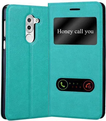 Produktbild von Cadorabo Schutzhülle für Huawei MATE 9 LITE / GR5 2017 / Honor 6X Hülle in Türkis Handyhülle Book Case Cover Etui