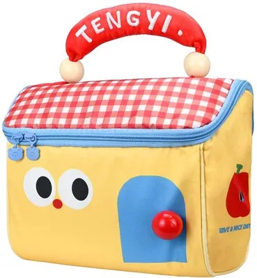 Produktbild von Kinderlunchbox, tragbare Lunchtasche, Picknickbox, blau